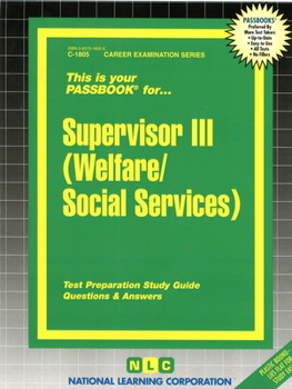 Spiral-bound Supervisor III (Welfare/Social Services) Book