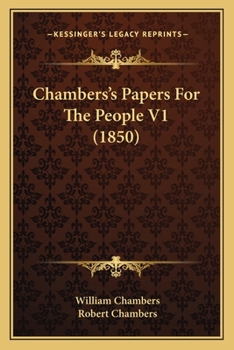 Chambers's Papers For The People V1