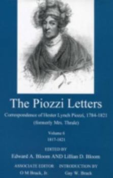 The Piozzi Letters: Correspondence of Hester Lynch Piozzi, 1784-1821, Vol. 1, 1784-1791