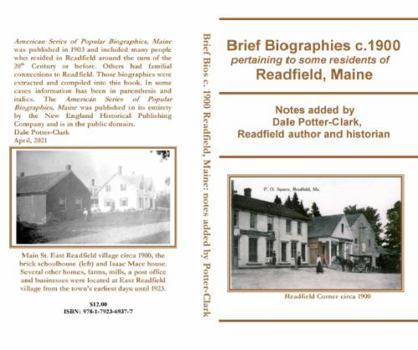 Paperback Biographies c.1900: Readfield, Maine Book