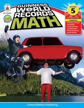 Paperback Guinness World Records(r) Math, Grade 5 Book