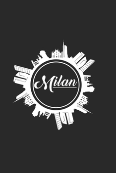 Paperback Milan: 6x9 Cities - dotgrid - dot grid paper - notebook - notes Book