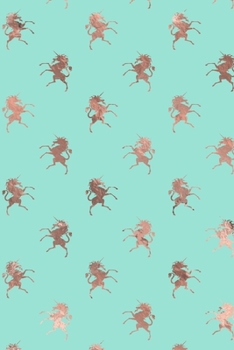 Paperback Rose Gold and Mint Composition Notebook - Small Ruled Notebook - 6x9 Lined Notebook (Softcover Journal / Notebook / Diary) Book