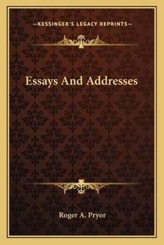 Paperback Essays And Addresses Book