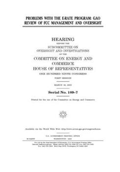 Problems with the e-rate program : GAO review of FCC management and oversight