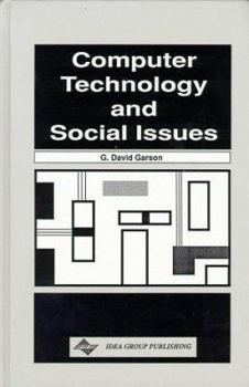 Hardcover Computer Technology and Social Issues Book