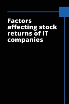 Paperback Factors affecting stock returns of IT companies Book