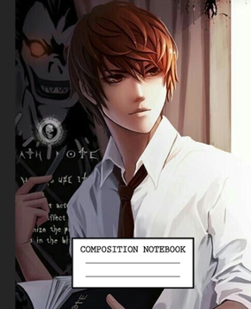 Notebook: Anime Death Note Soft Glossy Cover Graph Paper Pages Book 7.5 x 9.25 Inches 110 Pages