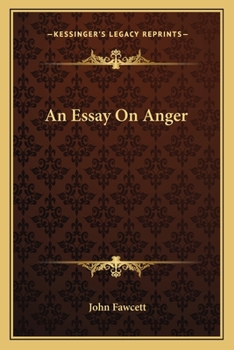 Paperback An Essay On Anger Book