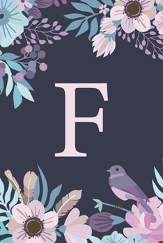 F: Monogrammed Undated Daily Planner For 100 Days - Includes To Do Lists, Appointments & Times Section, Gratitude And Health Section, Meal And Water Tracker