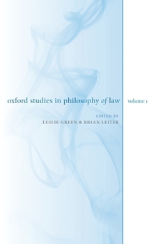 Paperback Oxford Studies in Philosophy of Law: Volume 1 Book