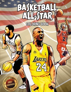 Paperback Basketball All-star coloring book: The greatest NBA All-star players of all time Book