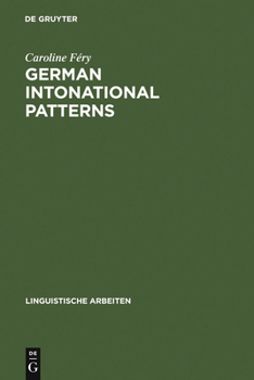 Hardcover German intonational Patterns [German] Book