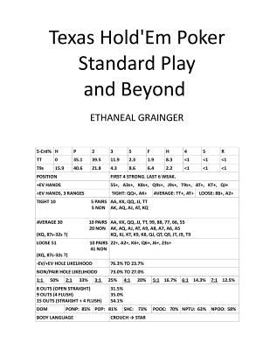 Paperback Texas Hold'Em Poker Standard Play and Beyond Book