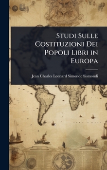 Hardcover Studi Sulle Costituzioni Dei Popoli Libri in Europa [Italian] Book