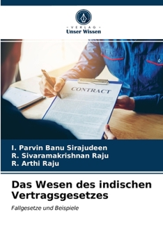 Paperback Das Wesen des indischen Vertragsgesetzes [German] Book