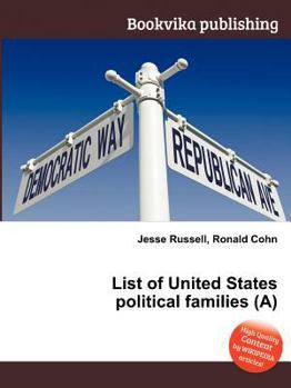 Paperback List of United States Political Families (A) Book