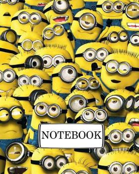 Paperback Notebook: Minions 2: Pocket Diary, Lined pages (Composition Book Journal) (8" x 10") Book