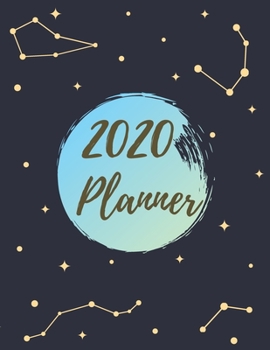Paperback 2020 Planner Star Moon: 365 Days Daily Weekly & Monthly Personal Appointment at a Glance Calendar Planner Spread Views 12 Months to Do List - Book