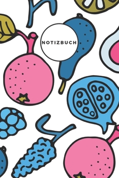 Notizbuch: Punktraster A5 Avocado Blau Heft f�r Notizen Lettering Skizzen Dot Grid Journal Gepunktetes Tagebuch 120 Seiten mit Punktpapier