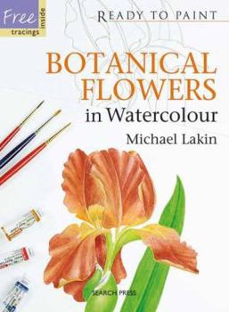 Paperback Botanical Flowers in Watercolour [With Tracings] Book