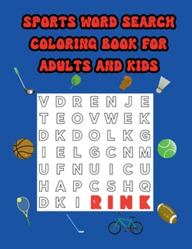 SPORTS WORD SEARCH COLORING BOOK FOR ADULTS AND KIDS