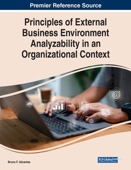 Paperback Principles of External Business Environment Analyzability in an Organizational Context Book