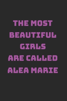 Alea Marie Girl Woman Notebook: Graph Paper Journal 6x9 - 120 Pages