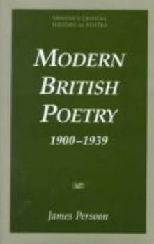 Hardcover Modern British Poetry 1900-1939 Book