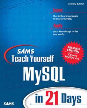 Paperback Sams Teach Yourself MySQL in 21 Days Book