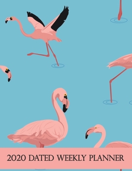 2020 Dated Weekly Planner: Annual Planner, Flamingo, original design with goals, important dates and annual calendars included