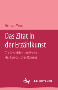 Hardcover Das Zitat in Der Erzählkunst [German] Book