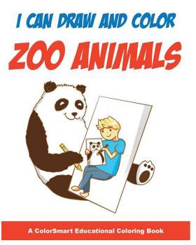 Paperback I Can Draw and Color Zoo Animals Book