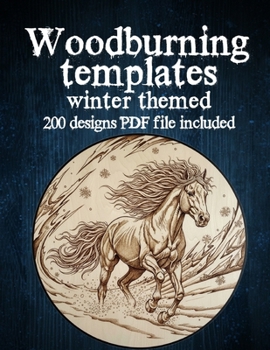 Paperback Woodburning Templates Winter Theme: 100+ Pyrography Patterns with QR Code for Instant PDF Download Book