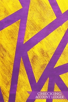 Checking Account Ledger: 6 Column Payment Record and Tracker Log Book | Business or Personal Accounting Notebook (Purple Gold)