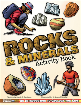 Paperback Rocks & Minerals Activity Book: An Introduction to Geology for Kids Book