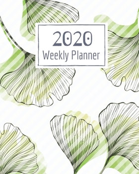 Paperback Weekly Planner for 2020- 52 Weeks Planner Schedule Organizer- 8"x10" 120 pages Book 6: Large Floral Cover Planner for Weekly Scheduling Organizing Goa Book
