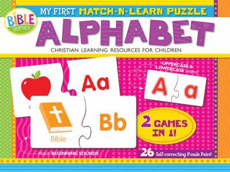 Game My First Match-N-Learn Puzzle: Alphabet: 26 Self-Correcting Puzzle Pairs Book