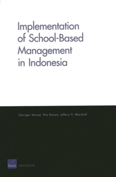 Paperback Implementation of School-Based Management in Indonesia Book