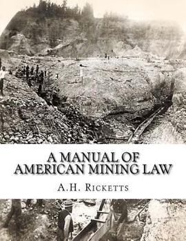 Paperback A Manual of American Mining Law Book