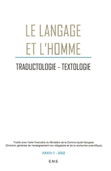 Hommage à Georges Lurquin: 2001 - 36.1 (Le Langage Et l'Homme) (French Edition)