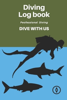 Paperback Dive Diving Logbook: Scuba Diving Log Book, Scuba Log BookMini Size 6x9", 110 Pages 110 dives.Professional Dive. Book