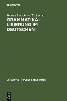 Hardcover Grammatikalisierung im Deutschen [German] Book