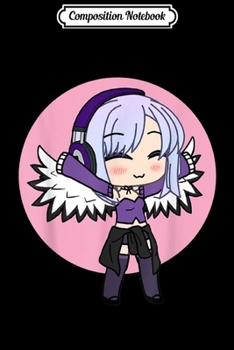 Composition Notebook: Cute Chibi style Kawaii Anime Girl with wings Journal/Notebook Blank Lined Ruled 6x9 100 Pages