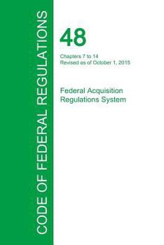 Paperback Code of Federal Regulations Title 48, Volume 5, October 1, 2015 Book