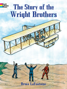 Paperback The Story of the Wright Brothers Coloring Book