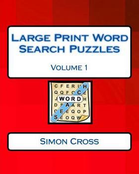 Paperback Large Print Word Search Puzzles Volume 1 [Large Print] Book