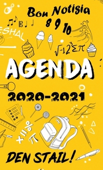 Hardcover Den Stail: Agenda pa skol 2020-2021 [Papiamento] Book