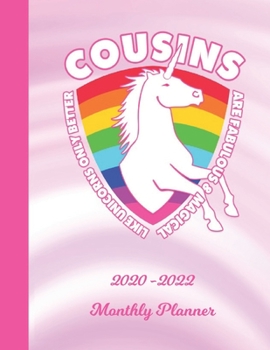 Paperback Monthly Planner: Cousin White 2 Year Organizer with Note Pages (24 Months) - Jan 2020 - Dec 2021 - Month Planning - Appointment Calenda Book