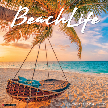 Calendar Beach Life 2025 12 X 12 Wall Calendar Book